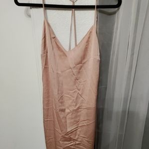 Satin midi dress